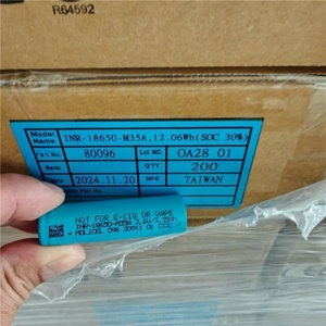 بطاريات ليثيوم قابلة لإعادة الشحن من ماركة Molicel طراز <span class=keywords><strong>18650</strong></span> M35a بجهد 3.7 فولت وسعة 3500 مللي أمبير في الساعة وتيار 10 أمبير، مناسبة لحزم بطاريات الدراجات الكهربائية - Product Image 6