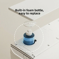 Toilette intelligente murale moderne avec bidet, capteur de retrait automatique, lavage féminin, durable, en céramique, siphon en P, télécommande
