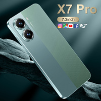 Prix d'Usine Téléphone Android 5G X7 Pro Écran HD 7,3 Pouces Caméra Arrière 108 Mpx Double SIM Wi-Fi 16 Go + 1 To Stockage Cellulaire LTE+CDMA Espagnol