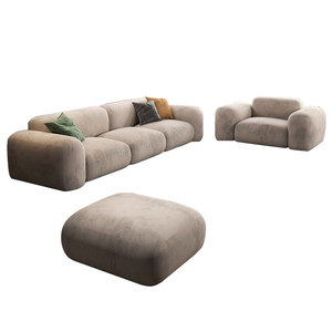 Set divano modulare Premium a forma di L-morbido velluto, eleganza nordica per case moderne e interni di ville di lusso - Product Image 6