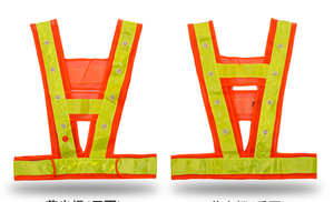 Gilet de sécurité haute visibilité réfléchissant avec éclairage LED <span class=keywords><strong>clignotant</strong></span> pour le travail, la moto et le cyclisme - Product Image 4