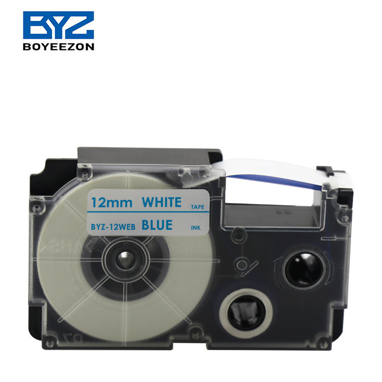 Boyeezon BYZ-12WE Black on White Tape Cartridge - Compatible for