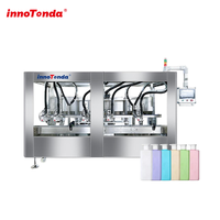 Machine de remplissage de shampoing à pompe à engrenages servo-contrôlée, 2000 bouteilles par heure, équipement automatique de mise en bouteille de liquides chimiques quotidiens