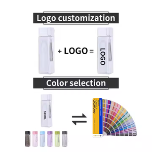 Biểu Tượng Tùy Chỉnh Mới Rõ Ràng Tiện Dụng Cốc Chai Nước Phong Cách Lớn 500Ml Nhựa Cầm Tay Vuông Uống Chai Dễ Dàng Cho Sinh Viên Thể Thao - Product Image 4