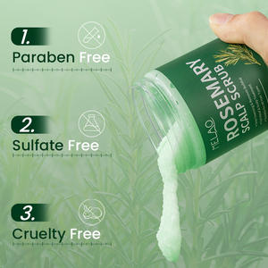 Etiqueta privada Nutritiva Detox Cuidado del cabello Champú de Romero <span class=keywords><strong>Exfoliante</strong></span> para el cabello del cuero cabelludo <span class=keywords><strong>Exfoliante</strong></span> para el cuero cabelludo aceitoso - Product Image 1