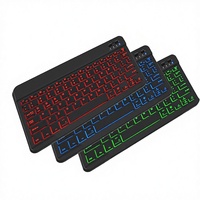 Clavier capacitif sans fil rétroéclairé coloré à 78 touches pour tablette iPad