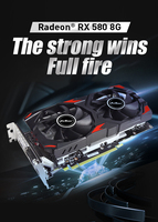 JIESHUO AMD RX 580 8gb New GPU Rx580 8g Computer Graphics Card Gamer PC Rx 580 8gb AMD Grafic Card Graphics Card Rx 580 8g