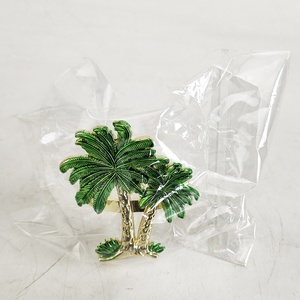 Green Coconut Tree Napkin Rings <strong>Iraca</strong> Palm Napkin Holder Ring - Product Image 5