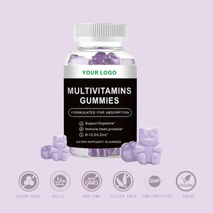 Gummies multivitaminées OEM/ODM pour femmes avec vitamine D3, zinc, oméga 3, densité osseuse améliorée, 60 unités par flacon pour adultes - Product Image 3