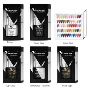 Venalisa <span class=keywords><strong>VIP</strong></span> uv gel set Base/Topcoat Gel professionale per Nail Art led ammollo per unghie starter kit per unghie - Product Image 6