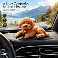 Mainan Poodle Squishy Lucu Dekorasi Mobil Rumah Mainan Anak Desain Baru Grosir Pabrik Multi Warna Mainan Pereda Stres Custom