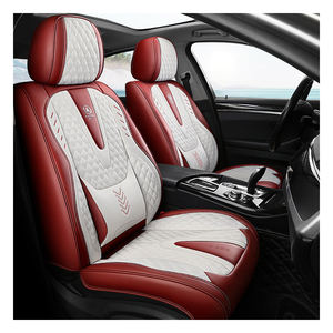 Housses de siège de voiture universelles en cuir Nappa durable, entièrement couvrantes, pour 90% des berlines et SUV, 8 couleurs, ensemble comprenant les housses avant/arrière - Product Image 1