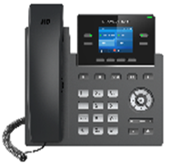 Teléfono IP Gigabit PoE Grandstream GRP2612G, 4 Líneas SIP, Pantalla LCD a Color de 2.4 Pulgadas, Audio HD, Teléfono de Escritorio VoIP Empresarial, LAN Dual de 10/100/1000M
