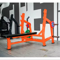 Rack de musculation pour haltérophilie, banc de musculation plat avec machine à charge de plaques, banc de musculation pour presse
