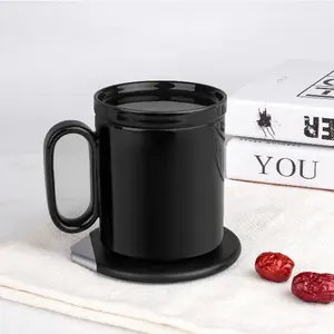 חשמלי חכם תרמוסטטי חימום מים ספל קרמיקה דוד אלחוטי Pad Usb מופעל קפה ספל גביע חם
