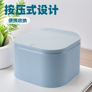 Desktop Trash Can With Push Button Lid Octagonal 4L Capacity For Living Room Office Dormitory - Product Image 4