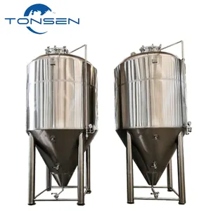 Fermentador de cerveza cónico de acero inoxidable, fermentador de 100 litros a 20000 litros