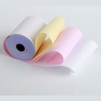 Rouleau de papier autocopiant Offre Spéciale 3/4 plis 2 plis NCR Papier blanc vierge pour caisse enregistreuse
