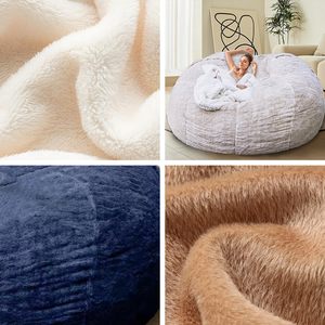 Divano pigro Beanbag peluche 6ft 7ft 8 ft Sherpa grande gigante grande sacco divano con schiuma riempitivo all'ingrosso per soggiorno - Product Image 5