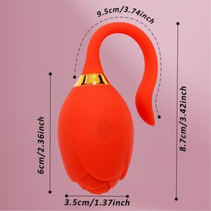 بيع بالجملة تصنيع المعدات الأصلي لعبة شرجية تحكم في التطبيق مزدوج في الشرج لعبة جنسية روز لعبة التوصيل الشرجي المحفز الجنسي للنساء - Product Image 4