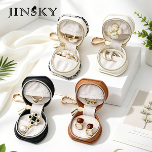 Mini Travel Jewelry <b>Storage</b> <b>Box</b> Portable Bag Accessories <b>Small</b> Jewelry Case For Ring Earring Bracelet Necklace Organizer - Product Image 5