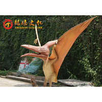 Simulation de dinosaures ptérotiques, modèle de dinosaure en banderole, pour parc d'attractions Zoo,