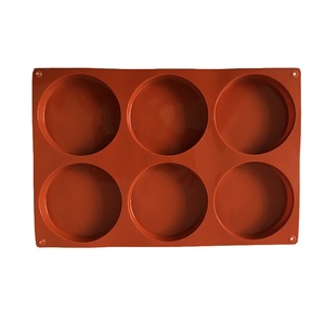 <span class=keywords><strong>Moule</strong></span> à gâteau rond en silicone de 4 pouces, 6-en-1, avec 6 disques consécutifs pour soufflés et gâteaux arc-en-ciel - Product Image 2