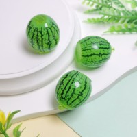 100 pièces de cabochons lumineux 3D en résine, motif fruit de simulation pastèque Kawaii, breloques DIY et accessoires pour maison de poupée