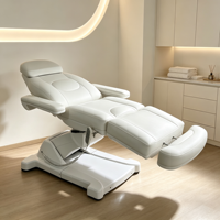 Fauteuil de soin électrique 3 moteurs, lit de traitement cosmétique, repose-jambes séparé, chaise médicale esthétique et de tatouage, dossier réglable en hauteur