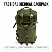 Sac à dos tactique personnalisé de 40 L avec compartiment pour ordinateur portable et housse de pluie pour la randonnée, le camping et les voyages