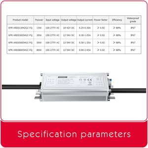 Kopery IP67 chống thấm nước nhôm trường hợp lũ ánh sáng dẫn lái xe PFC hiệu quả cao AC-DC 21-57V 120W liên tục hiện tại dẫn lái xe - Product Image 3