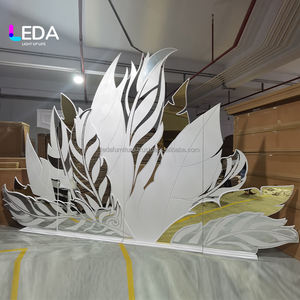 LEDA Fond de Scène Acrylique Détachable en Forme de Fleur Moderne Nouvelle Arrivée pour la Décoration de Mariage et de Fête - Product Image 4