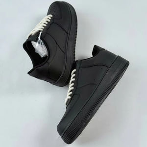 20251 vente chaude guerrier noir pour AF1 chaussures de planche de corde de chanvre pour hommes femmes polyvalent coupe basse décontracté sport Design Style de marche - Product Image 1
