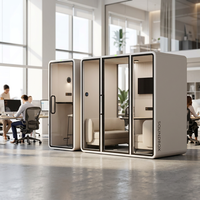 Cabine de réunion insonorisée professionnelle, cloison acoustique de bureau pour entreprises et studios