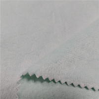 100% poliéster DTY terciopelo suave Velboa tela de peluche para juguetes suaves cama de animales