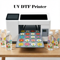 Reeleyin Imprimante UV DTF à plat 33x55cm autocollant transparent machine d'impression de logo d'emballage en relief 3D pour la production industrielle