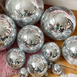Pezzi di Sfera <span class=keywords><strong>Disco</strong></span> Lucida per Feste di Matrimonio, Vendita all'Ingrosso, 10cm 20cm 30cm 40cm 50cm 60cm, Argento Oro Nero Viola - Product Image 1