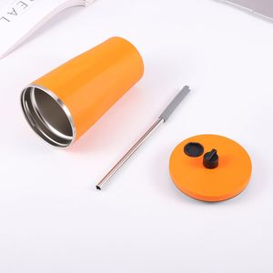 Mug isotherme de 500 ml avec paille, tasse à café personnalisée sous vide - Product Image 2