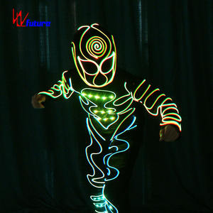 गर्म बिक्री WL-0178 नेतृत्व ट्रॉन नृत्य वेशभूषा बॉलरूम पूर्ण रंग चमकदार यूनिसेक्स टीम स्टेज प्रदर्शन कपड़े - Product Image 5