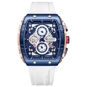 Nieuwe Curren 8442 Heren Quartz Horloge 3atm Waterdichte Horloges Luxe Heren Zakelijk Sporthorloge