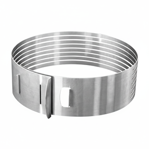 Tagliatorte Regolabile 24-26cm in Acciaio Inox, Set di Strumenti Livellatori per Torte 3D Ecologici, Forma Cilindrica - Product Image 2