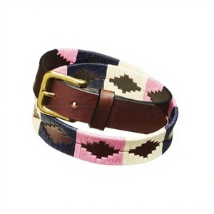 Ceinture pour homme en cuir de vachette de style vintage BS INTERNATIONAL, robuste, avec boucle en acier rectangulaire, écologique, imperméable - Product Image 5