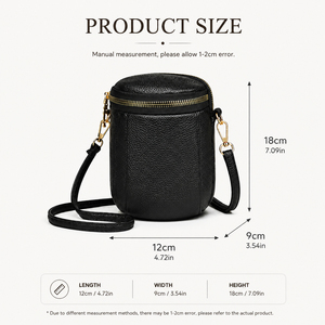 Mini Women's <b>Small</b> Cylinder Crossbody Bag Casual Daily Shoulder Purse Customized Logo Fashion Designer mobile phone <b>Handbag</b> - Product Image 4