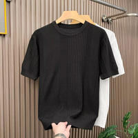 Camiseta Casual de Manga Corta de Poliéster Tejido para Hombre de la Mejor Calidad, Secado Rápido, Transpirable, Suave, para Deportes de Verano, Personalizable