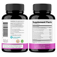 Capsules de Mélange de Resvératrol Entièrement Naturel 9-en-1 OEM d'Usine pour Nettoyage Intestinal et Antioxydant, avec Berbérine et Quercétine, 60 Capsules/Flacon pour Adultes
