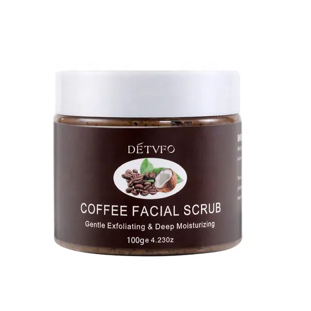 Scrub viso esfoliante detergente profondo scrub viso naturale antietà allo zucchero al caffè