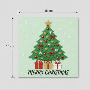 Carte de vœux de Noël 3D pop-up, faite à la main, en papier, carte de fête, forme personnalisée, artisanat en papier, cadeau - Product Image 3