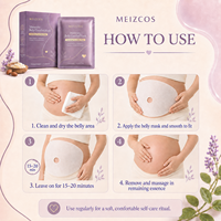 Masque de confort pour le ventre de maternité MEIZCOS en Tencel, 50 ml, au beurre de karité, jojoba, centella et réglisse, soin hydratant doux pour la grossesse