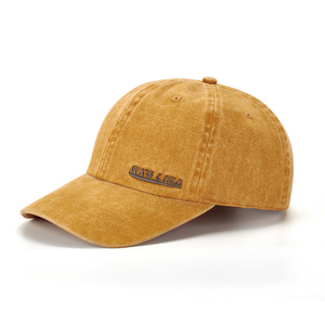 Venta al por mayor logotipo personalizado impreso gorra de béisbol deportiva algodón lavado con patrón de letras para la protección solar al aire libre en primavera verano - Product Image 1