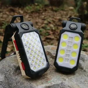 Led Cob Fakkel Draagbare Werklamp Usb Opladen Waterdichte Verstelbare Zaklamp Met Magneet Reparatie Noodlamp Campinglantern